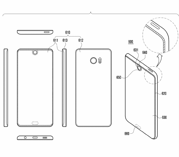 Новый интересный патент безграничного дисплея от компании Samsung