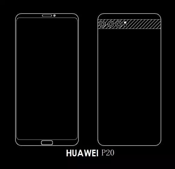 Huawei P20 на рендерах. Считаем камеры