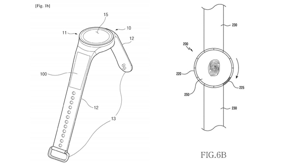 Крутые патенты Samsung для смарт-часов: АКБ в ремешке и сканер под дисплеем