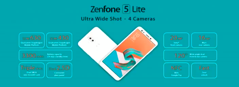 Представлены ASUS ZenFone 5z, ZenFone 5 и ZenFone 5 Lite