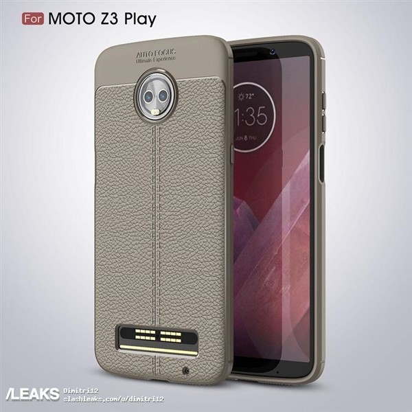 Чехол демонстрирует дизайн Moto Z3 Play
