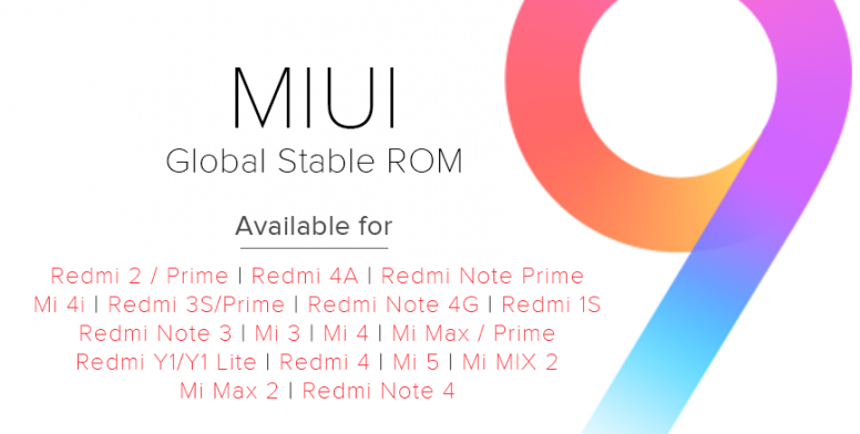 Глобальная версия MIUI 9 от Xiaomi расширяет возможности двух десятков смартфонов
