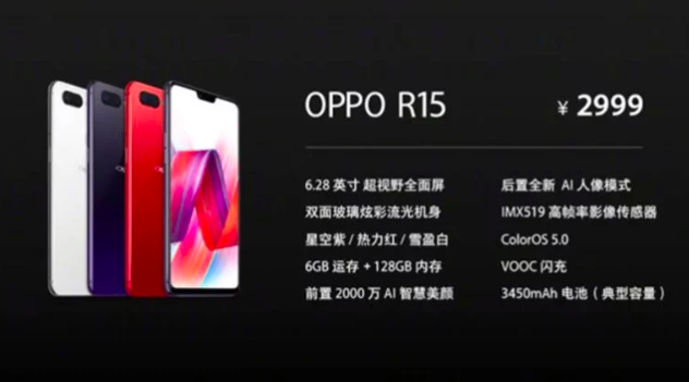 Анонс Oppo R15 и R15 Dream Mirror: характеристики и цена
