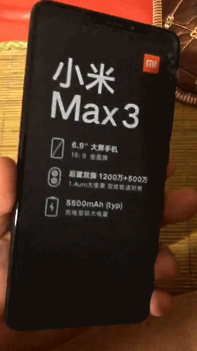 Новенький Xiaomi Mi Max 3 показали на видео