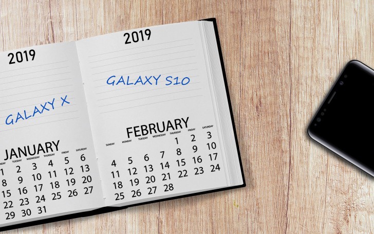 Назвали время дебюта Samsung Galaxy S10 и складного Galaxy X