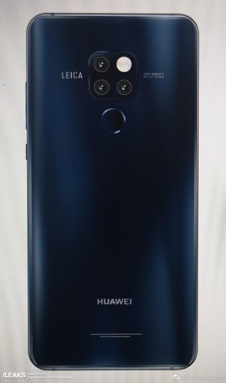Рендеры Huawei Mate 20 и Mate 20 Pro с тройными камерами