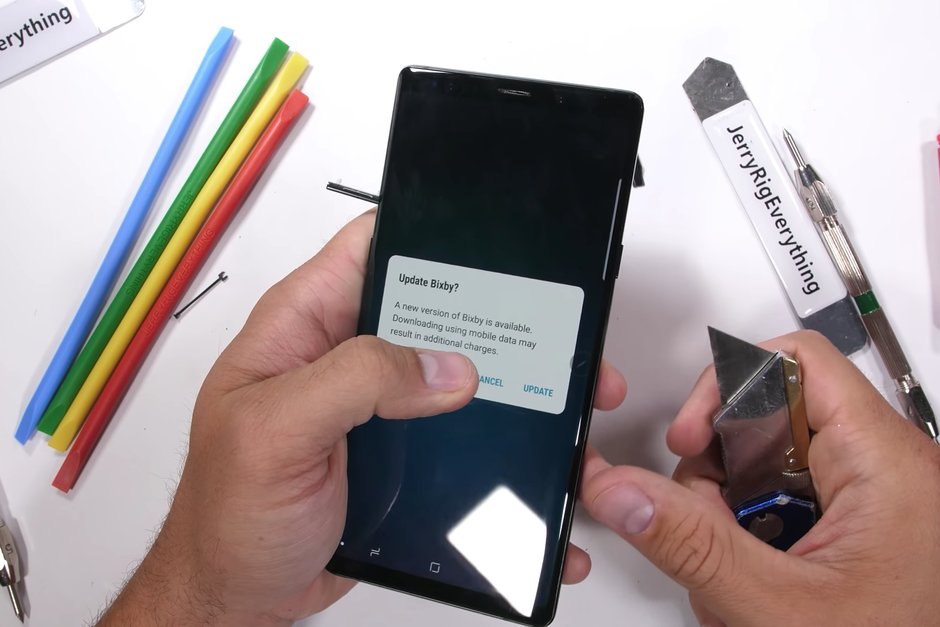 Samsung Galaxy Note 9 пережил испытание на прочность