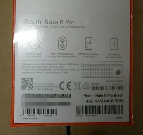 Характеристики Xiaomi Redmi Note 6 Pro: четыре камеры добрались и до смартфонов Xiaomi