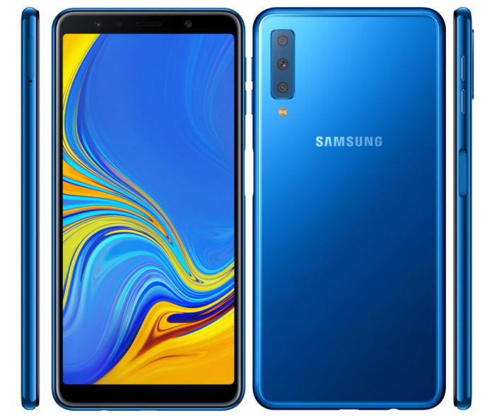 Анонс Samsung Galaxy A7 (2018): тройная камера и дактилоскопический датчик на боку