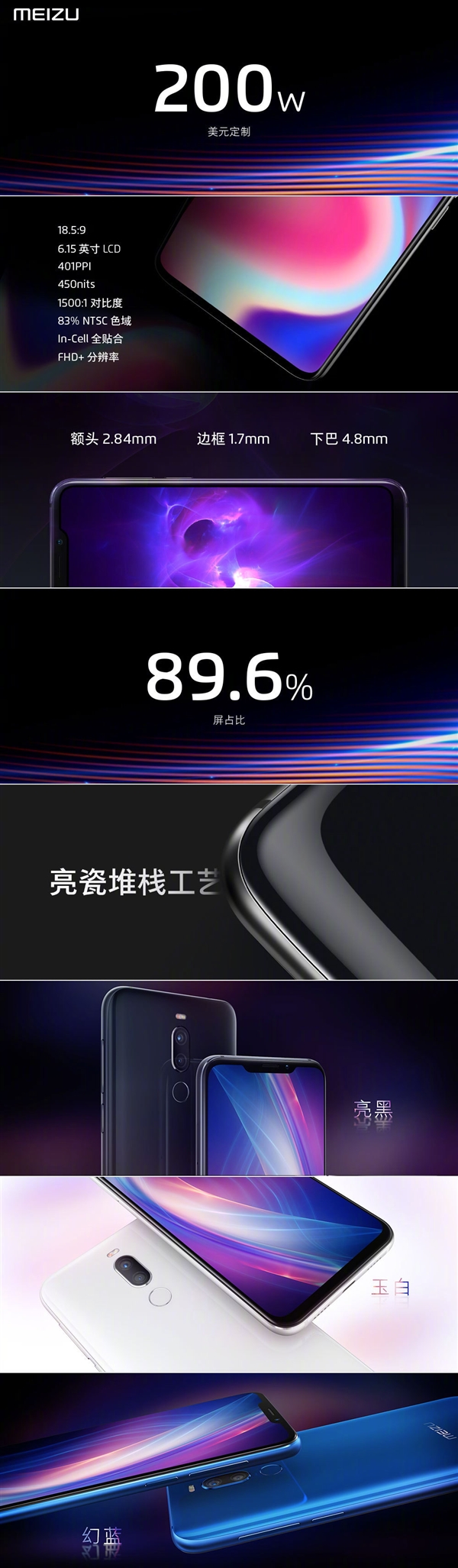 Анонс Meizu X8: первый с «монобровью» от Meizu на базе Snapdragon 710