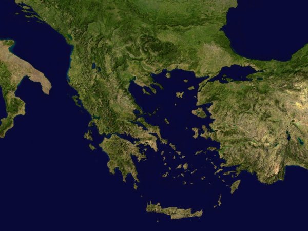 Таинственный объект у берегов Греции на картах Google озадачил пользователей Сети